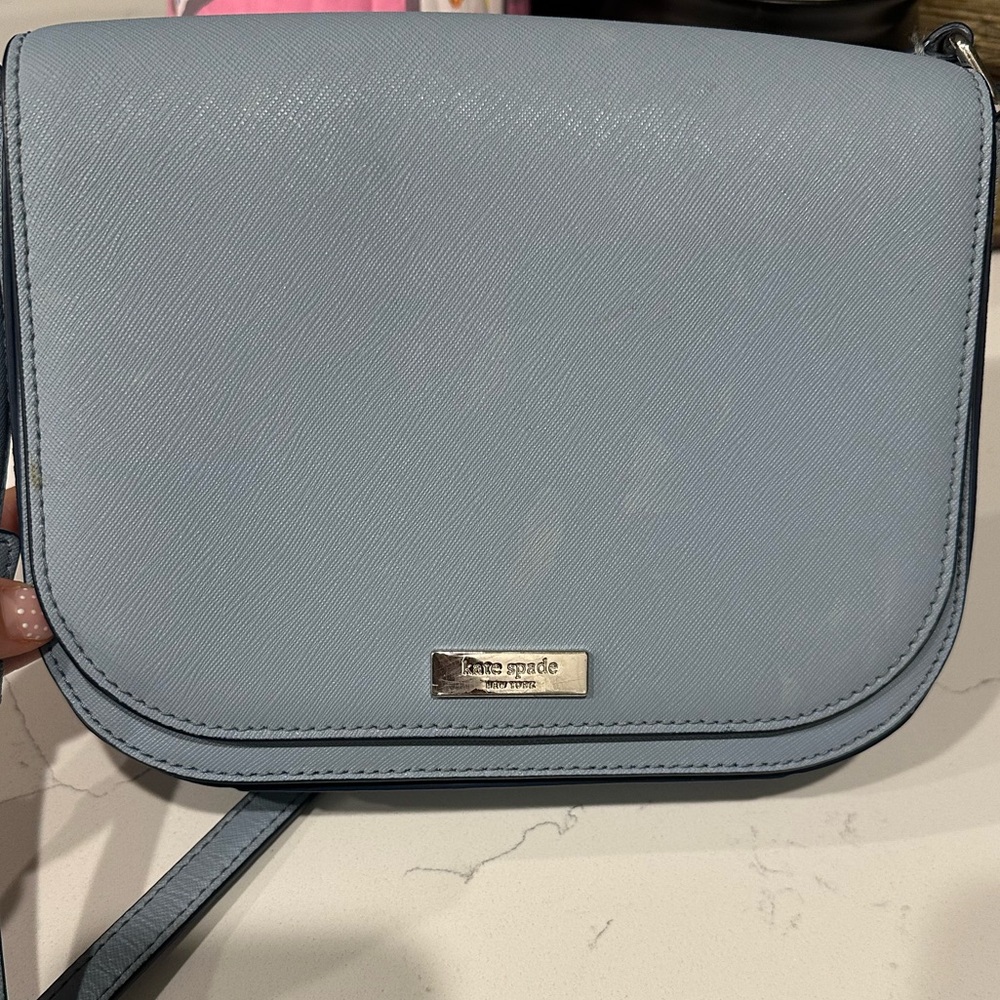 Kate Spade Laurel Way Large Carsen Crossbody Bag Light Blue